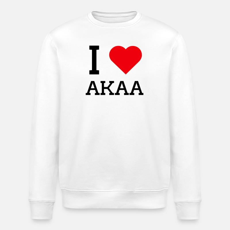Ich liebe Akaa - Stanley/Stella Unisex Bio-Sweatshirt ROLLER - Weiß
