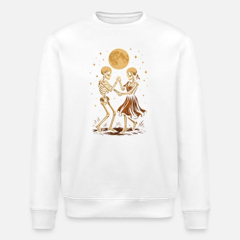 Danse mentale entre paires d’os - Sweat bio ROLLER Stanley/Stella Unisexe - blanc