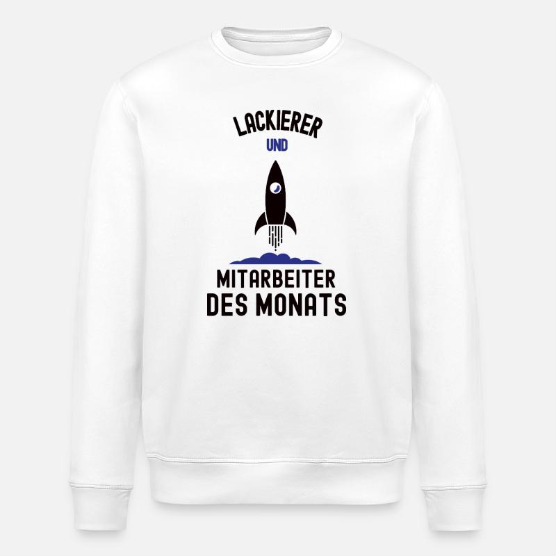 Mitarbeiter des Monats Lackierer Bester Maler - Stanley/Stella Unisex Bio-Sweatshirt ROLLER - Weiß