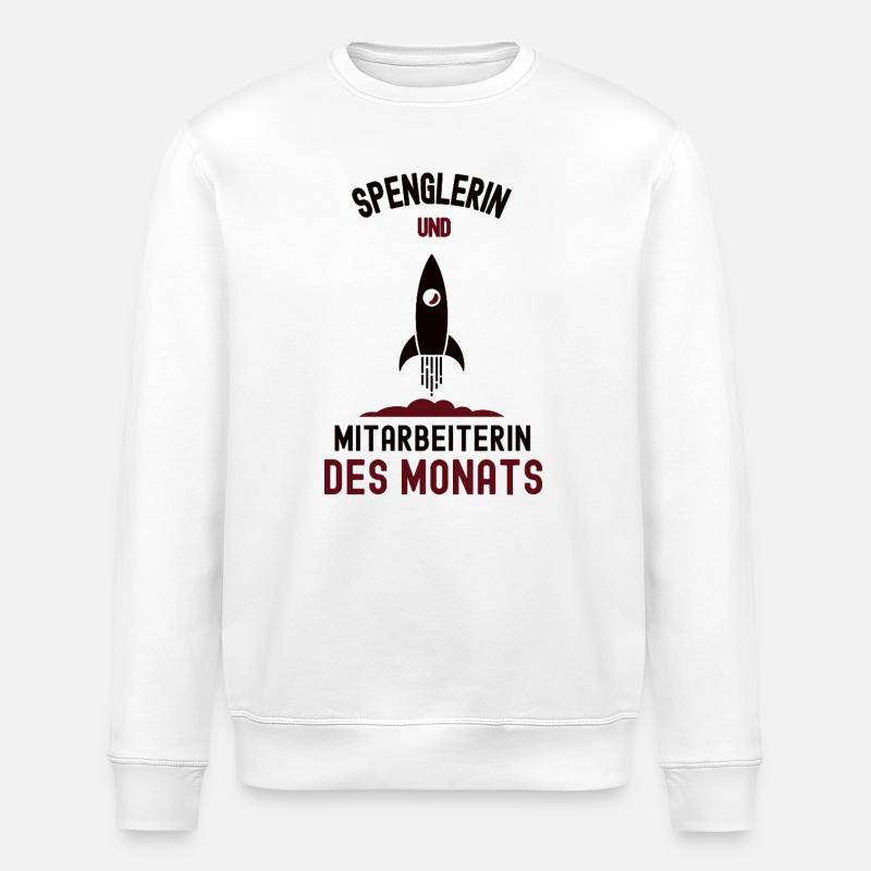 Mitarbeiterin des Monats Spenglerin Spengler - Stanley/Stella Unisex Bio-Sweatshirt ROLLER - Weiß