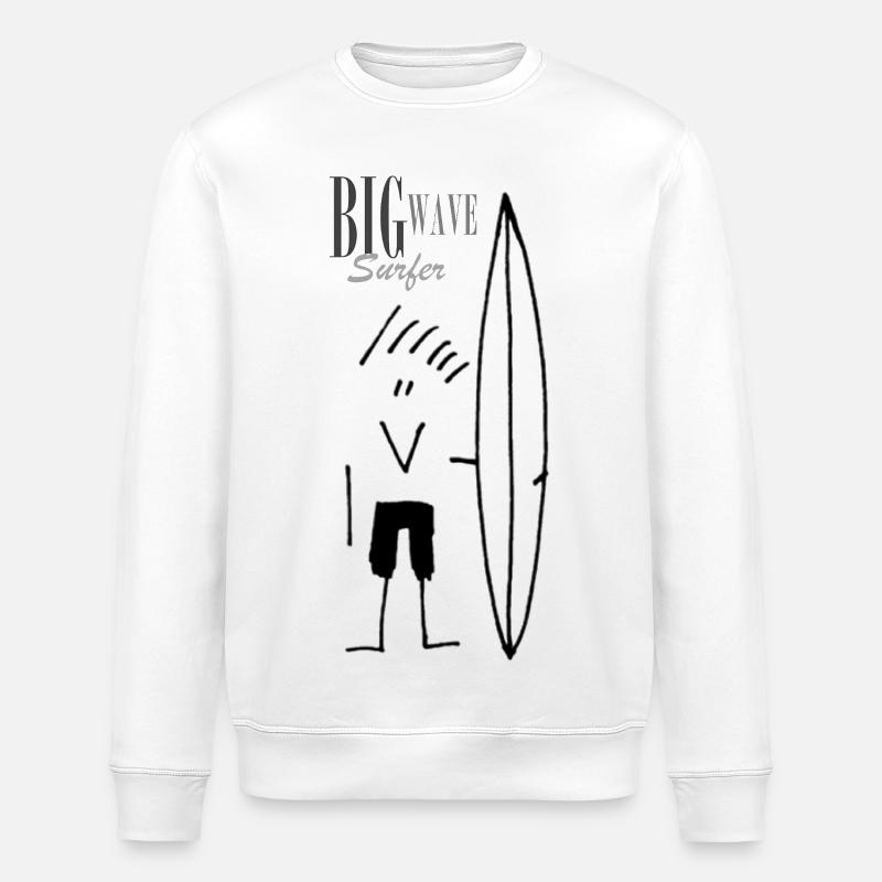 Big-Wave-Surfer - Stanley/Stella Unisex Bio-Sweatshirt ROLLER - Weiß
