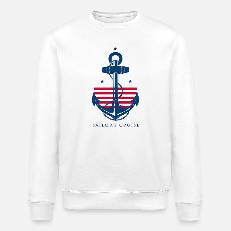 Matrose - Stanley/Stella Unisex Bio-Sweatshirt ROLLER - Weiß