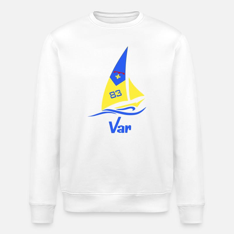 Segelboot Var 83 - Stanley/Stella Unisex Bio-Sweatshirt ROLLER - Weiß