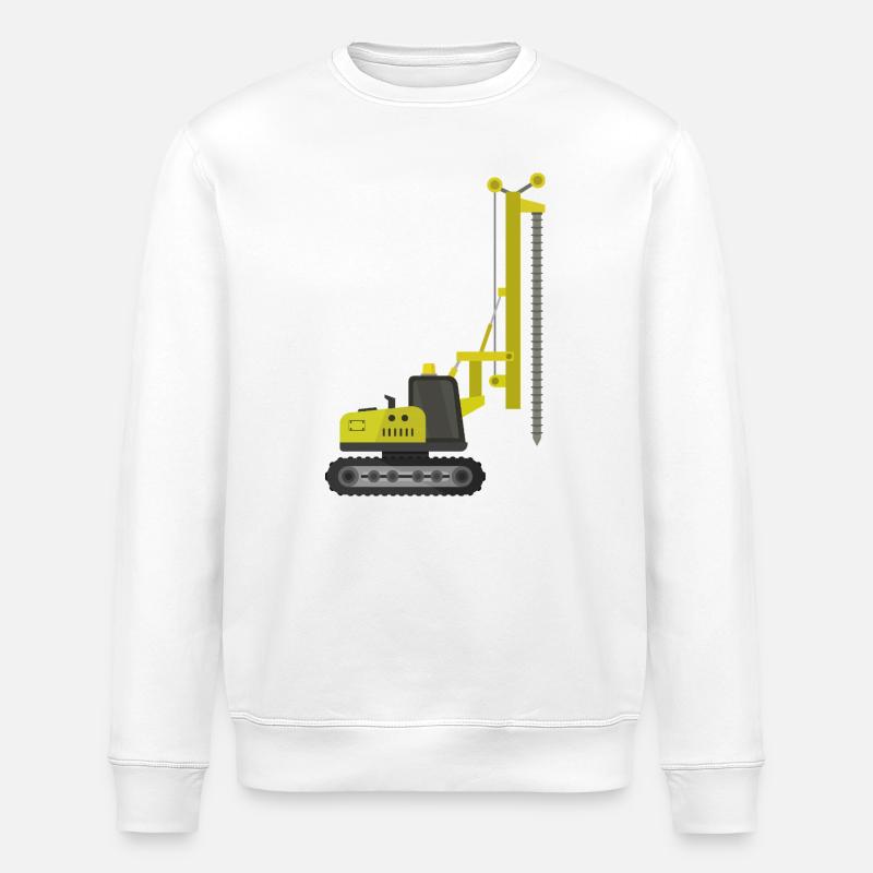 Krabbenbohrgerät - Stanley/Stella Unisex Bio-Sweatshirt ROLLER - Weiß