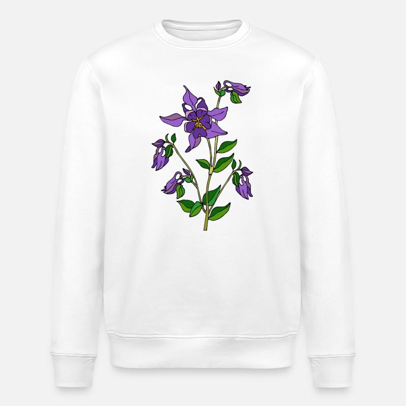 Fleur - Sweat bio ROLLER Stanley/Stella Unisexe - blanc