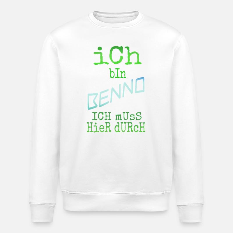 Benno als Vorname - Stanley/Stella Unisex Bio-Sweatshirt ROLLER - Weiß