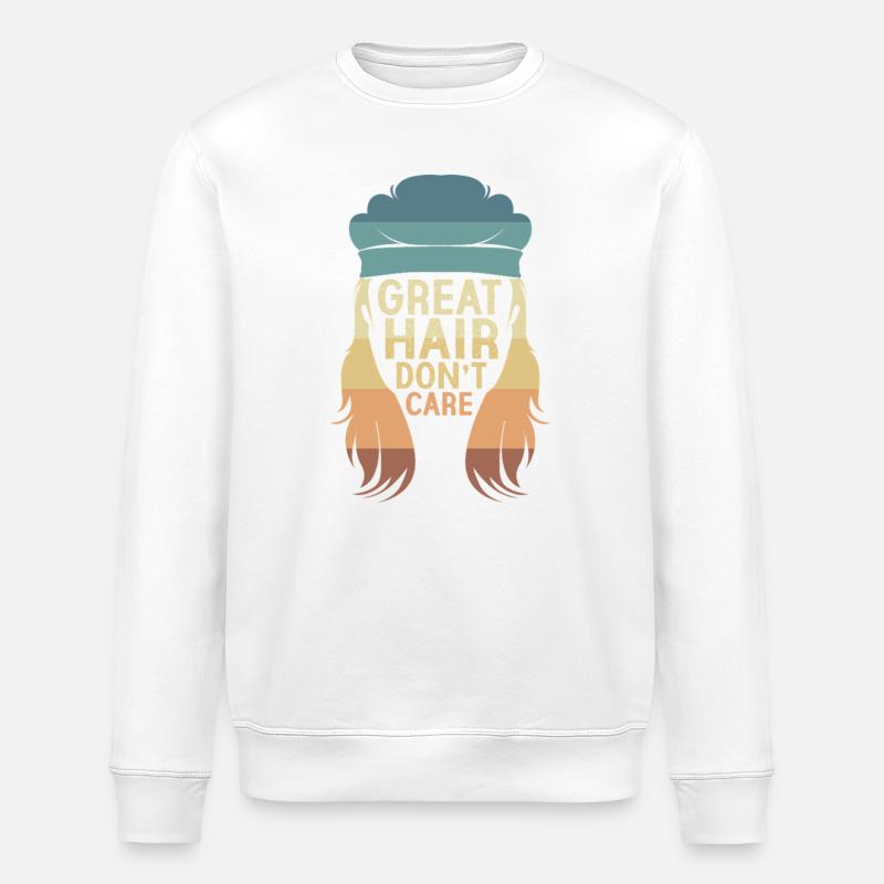 Coupe mullet coupe mulet - Sweat bio ROLLER Stanley/Stella Unisexe - blanc