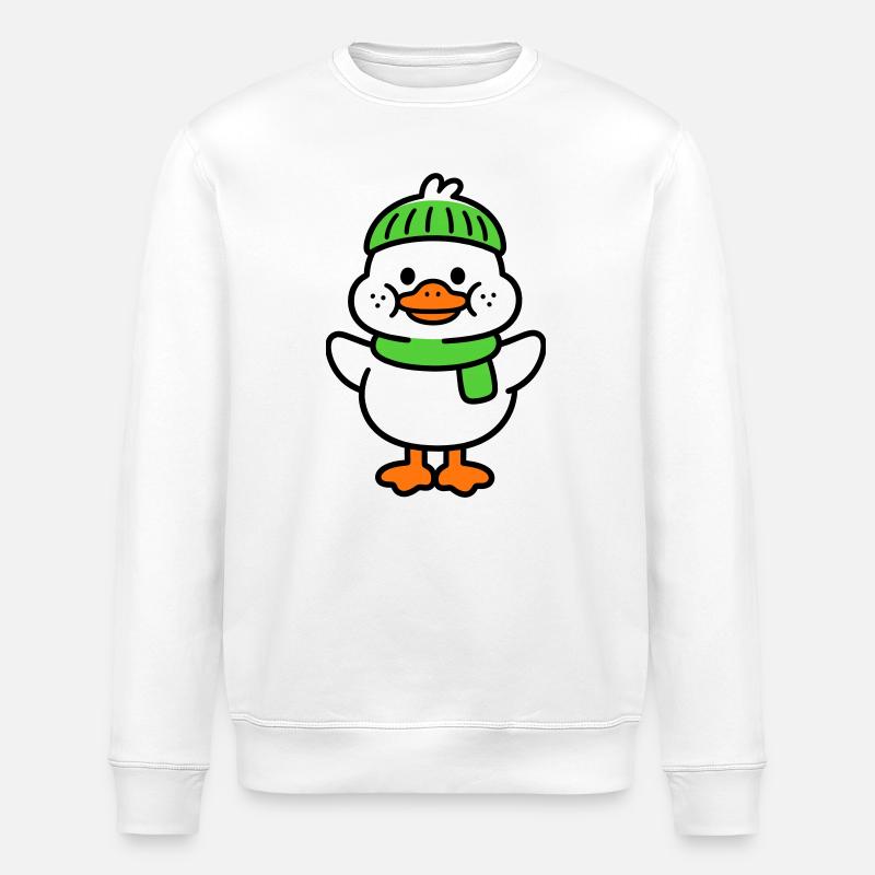 Entchen - Stanley/Stella Unisex Bio-Sweatshirt ROLLER - Weiß