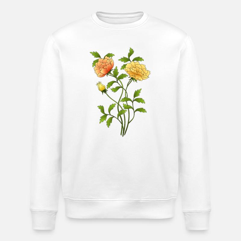 Fleur - Sweat bio ROLLER Stanley/Stella Unisexe - blanc