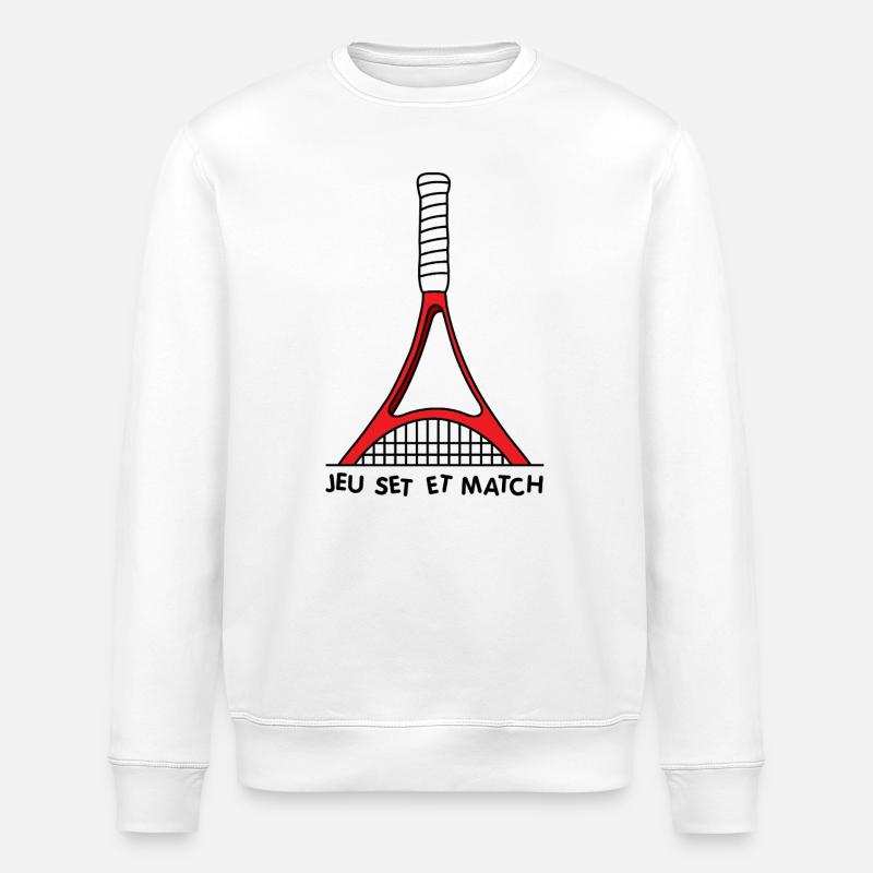 French Tennis Open - Sweat bio ROLLER Stanley/Stella Unisexe - blanc