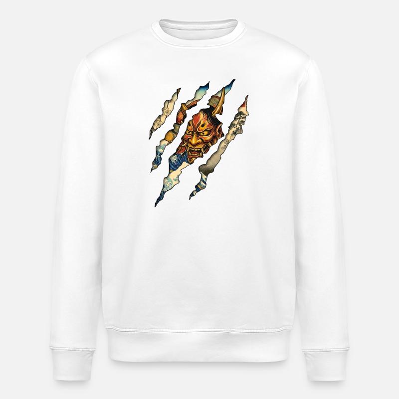 Samurai Claw - Stanley/Stella ROLLER Unisex Organic Sweatshirt - white