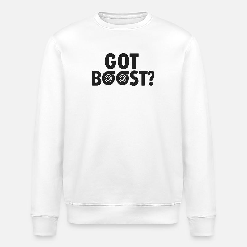 Got Boost Turbo - Stanley/Stella ROLLER Unisex Organic Sweatshirt - white