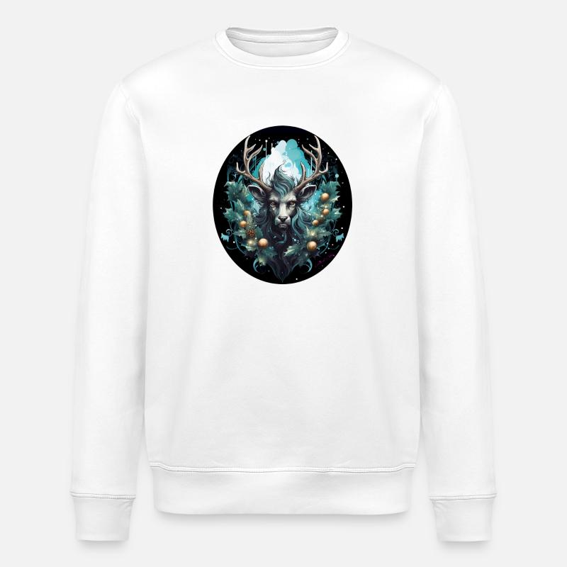 Renne du père noël - Sweat bio ROLLER Stanley/Stella Unisexe - blanc