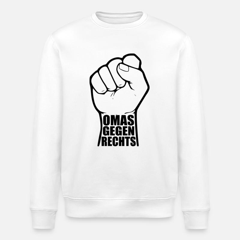 Omas gegen rechts - Stanley/Stella Unisex Bio-Sweatshirt ROLLER - Weiß