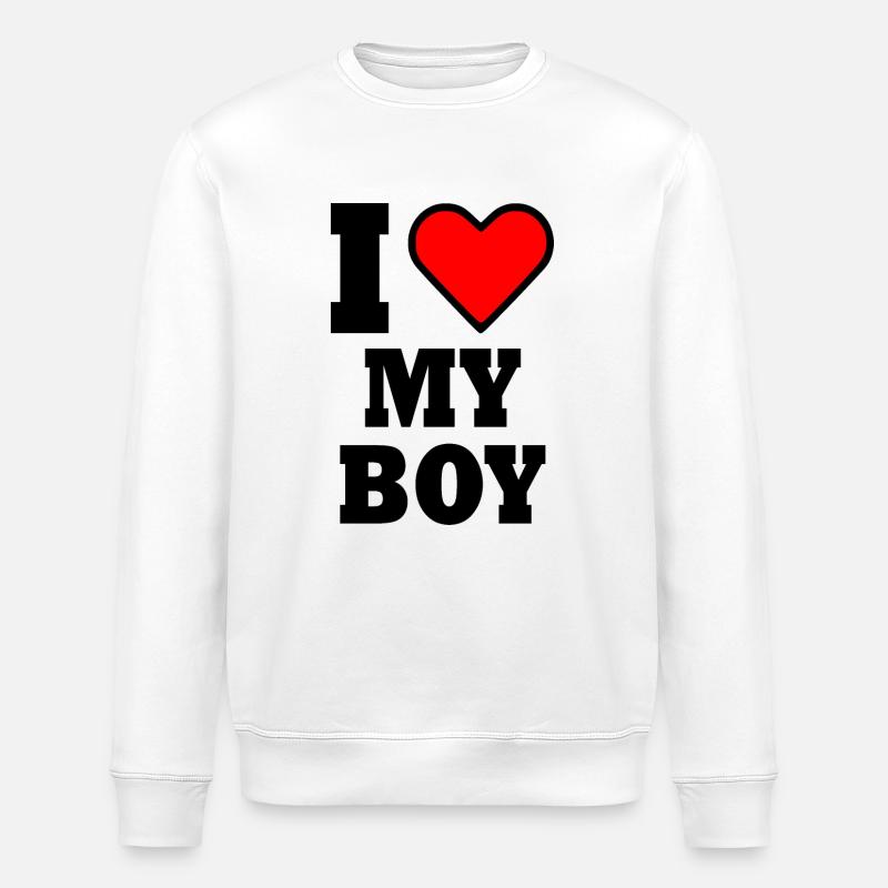 I love my boy - Sweat bio ROLLER Stanley/Stella Unisexe - blanc