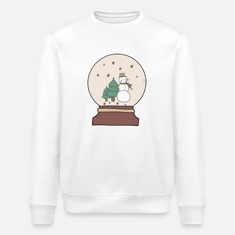 Boule à neige - Sweat bio ROLLER Stanley/Stella Unisexe - blanc