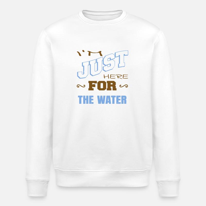 Piscine intérieure Piscine intérieure T-shirts - Sweat bio ROLLER Stanley/Stella Unisexe - blanc