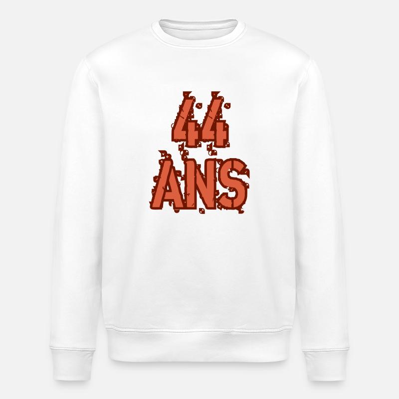 44 ANS - Sweat bio ROLLER Stanley/Stella Unisexe - blanc