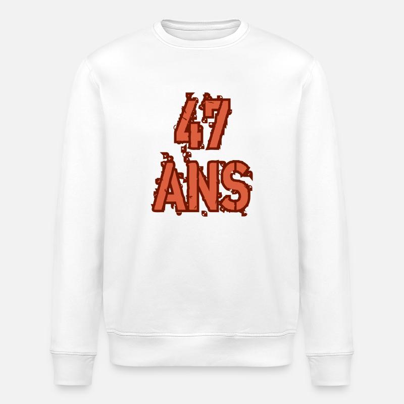 47 ANS - Sweat bio ROLLER Stanley/Stella Unisexe - blanc