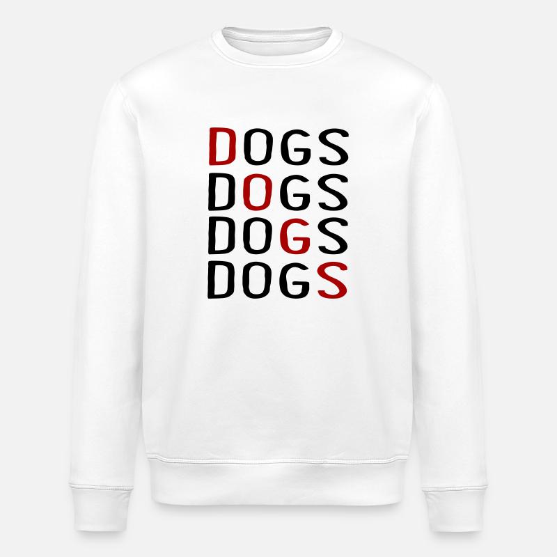 Hunde - Stanley/Stella Unisex Bio-Sweatshirt ROLLER - Weiß
