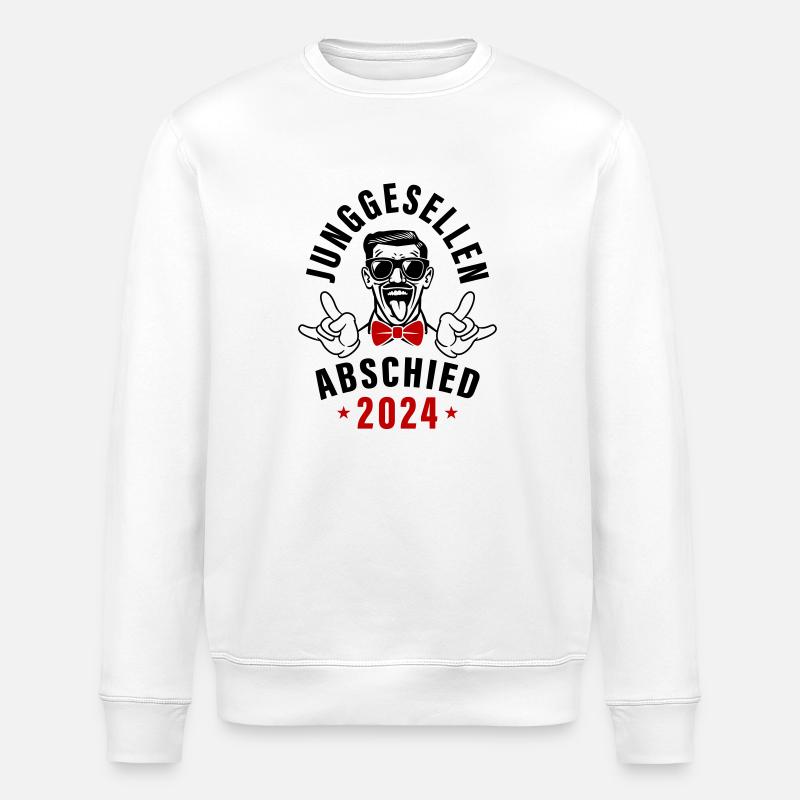 Junggesellenabschied 2024 - Stanley/Stella Unisex Bio-Sweatshirt ROLLER - Weiß
