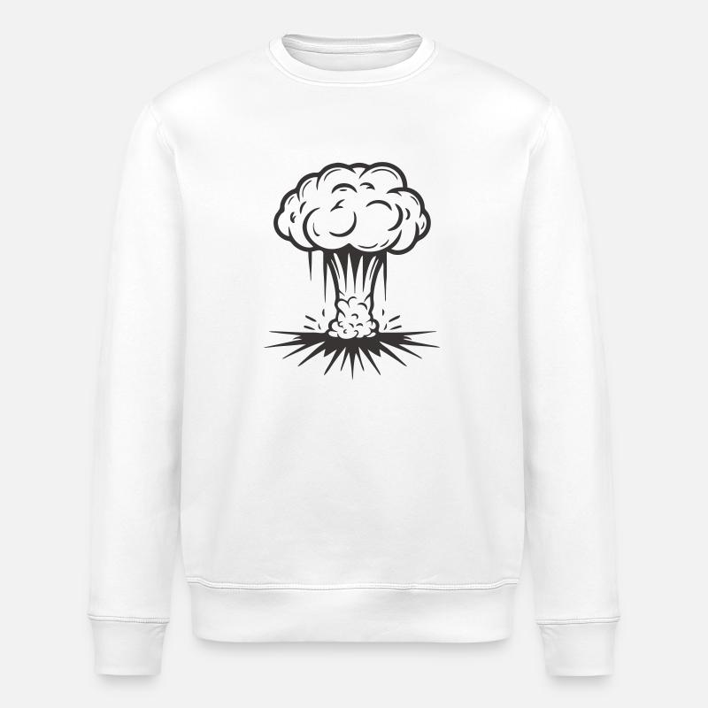Bombe atomique - Sweat bio ROLLER Stanley/Stella Unisexe - blanc