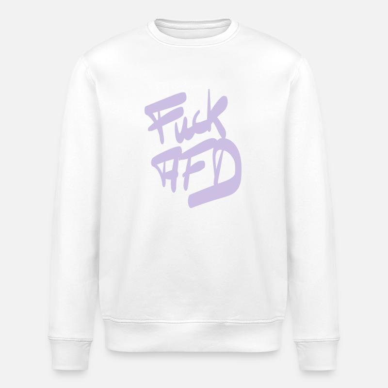 FCK AFD - Stanley/Stella Unisex Bio-Sweatshirt ROLLER - Weiß