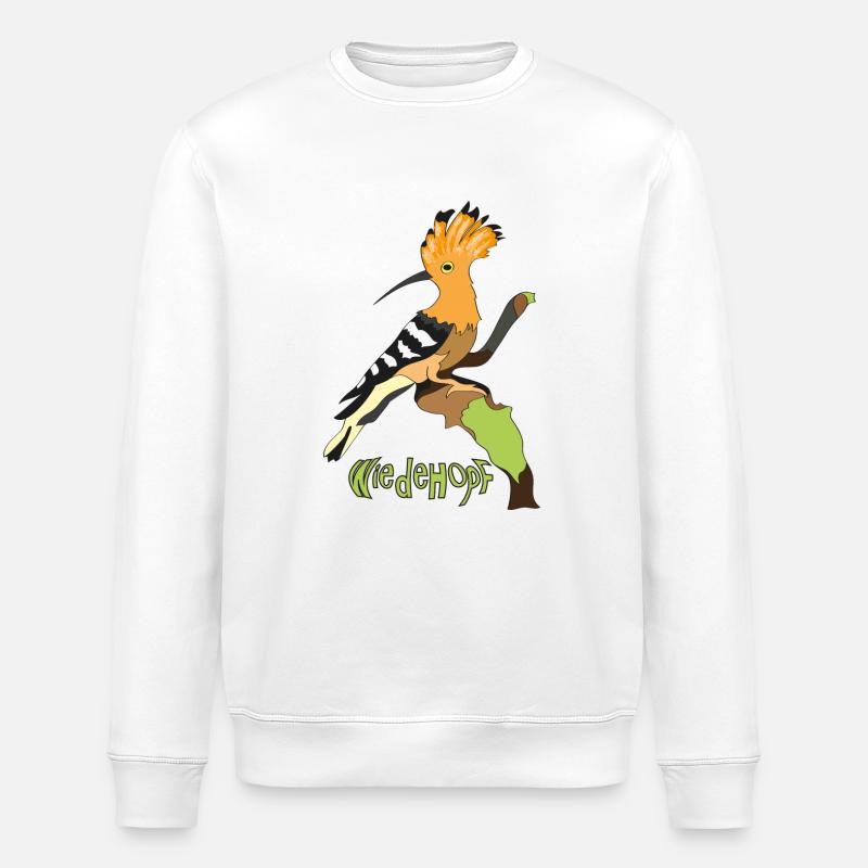 hoopoe - Stanley/Stella ROLLER Unisex Organic Sweatshirt - white