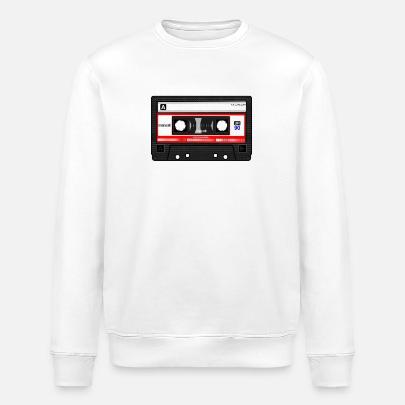 compact cassette - Stanley/Stella Unisex Bio-Sweatshirt ROLLER - Weiß