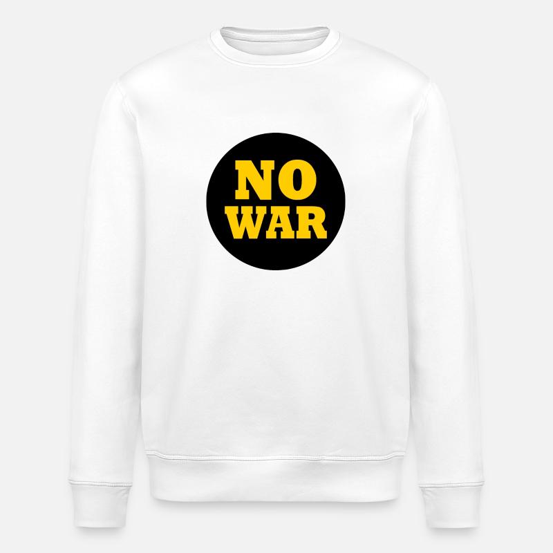 No war - Sweat bio ROLLER Stanley/Stella Unisexe - blanc