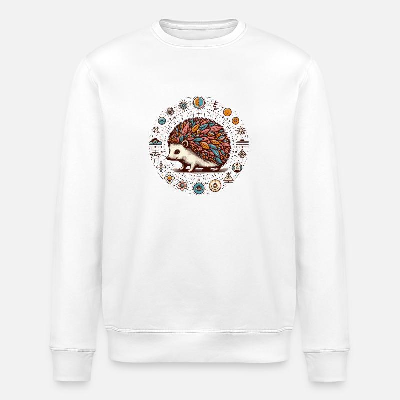 Hérisson - Sweat bio ROLLER Stanley/Stella Unisexe - blanc