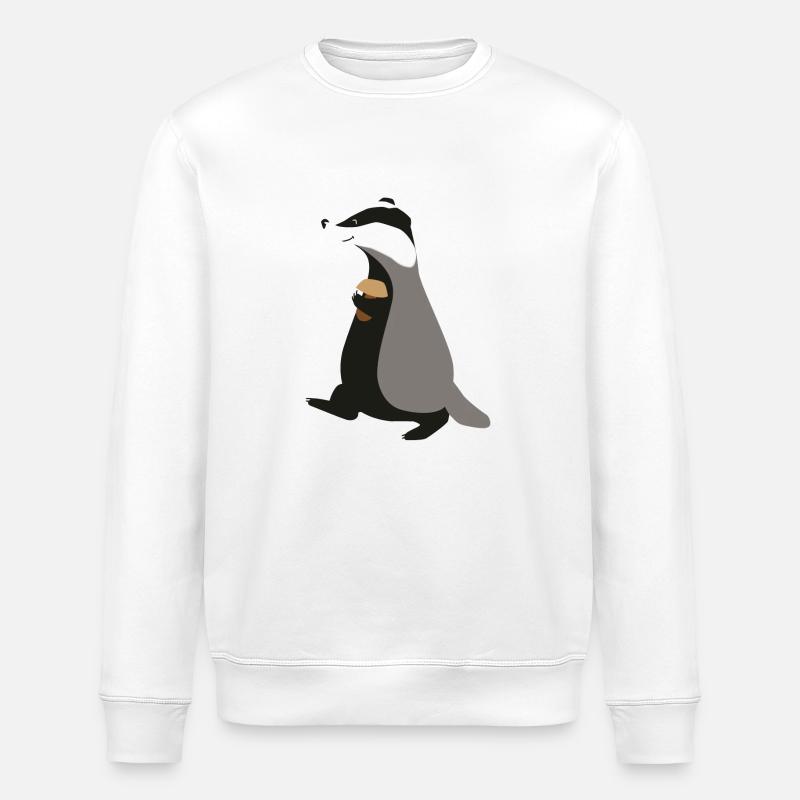 Dachs - Stanley/Stella Unisex Bio-Sweatshirt ROLLER - Weiß