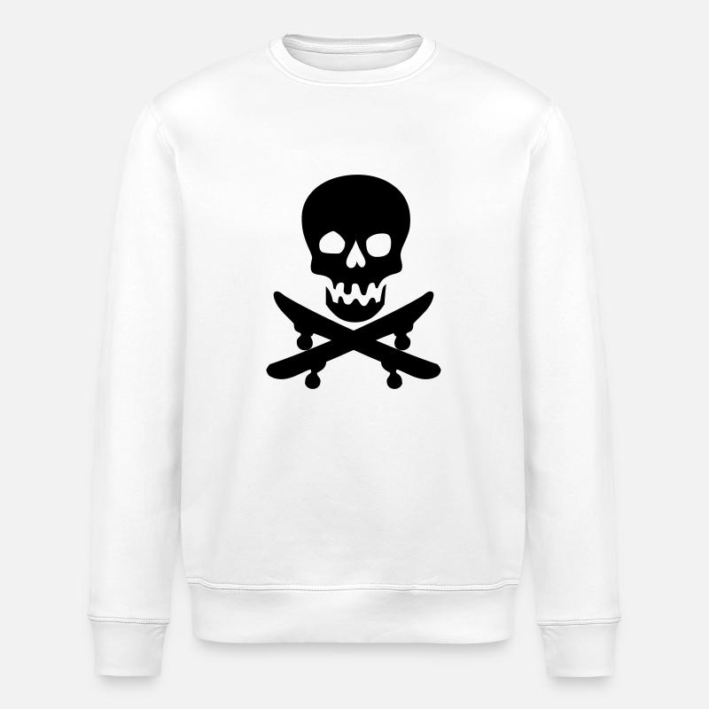 Skateboard - Stanley/Stella Unisex Bio-Sweatshirt ROLLER - Weiß