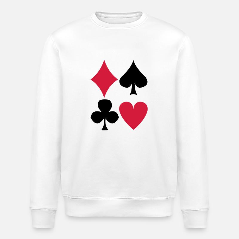Poker - Stanley/Stella Unisex Bio-Sweatshirt ROLLER - Weiß