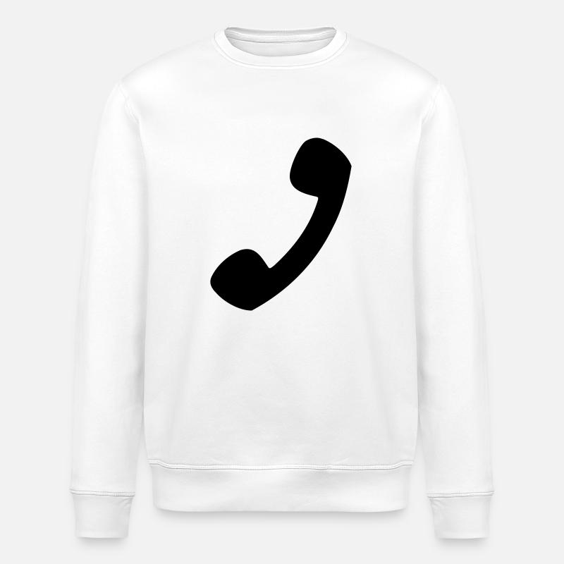 Telefon - Stanley/Stella Unisex Bio-Sweatshirt ROLLER - Weiß
