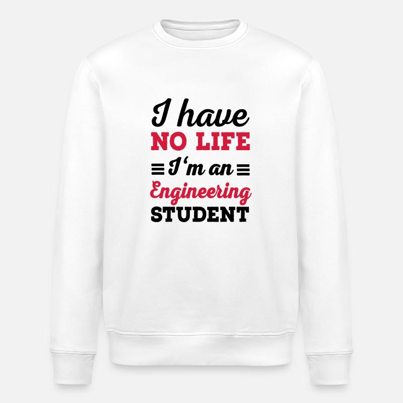 engineer - Stanley/Stella ROLLER Unisex Organic Sweatshirt - white