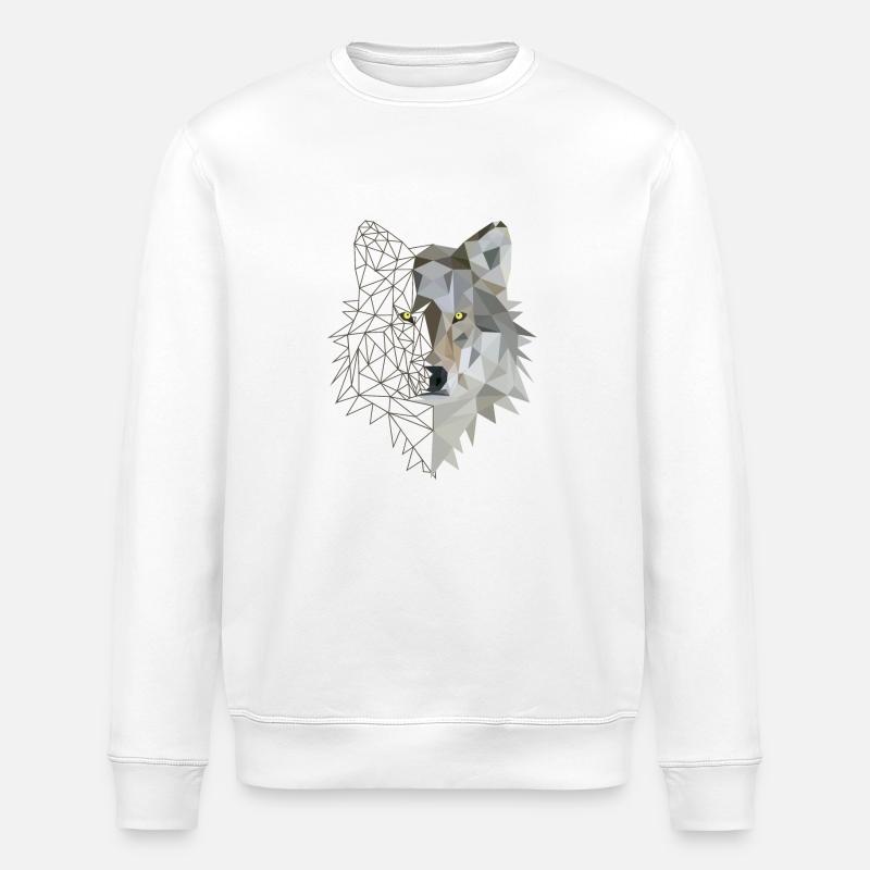 Wolf - Stanley/Stella Unisex Bio-Sweatshirt ROLLER - Weiß
