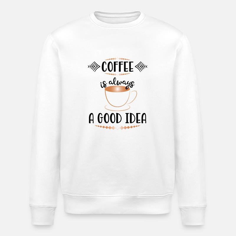 Kaffee - Stanley/Stella Unisex Bio-Sweatshirt ROLLER - Weiß