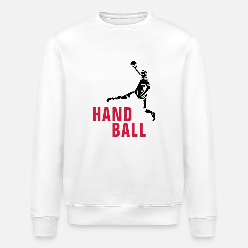 handball_122012_b_2c - Stanley/Stella ROLLER Unisex Organic Sweatshirt - white