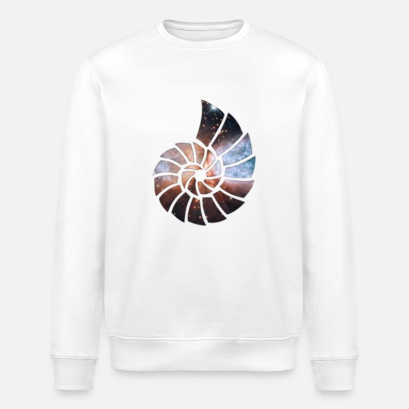 Kosmische Spirale - Stanley/Stella Unisex Bio-Sweatshirt ROLLER - Weiß