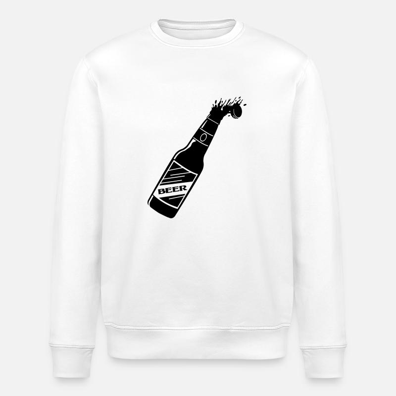Beer bottle - Stanley/Stella Unisex Bio-Sweatshirt ROLLER - Weiß