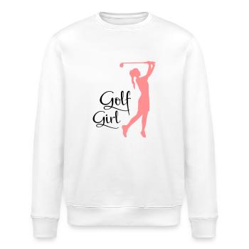 golf frauen - Stanley/Stella Unisex Bio-Sweatshirt ROLLER - Weiß - Vorne - Nik (191cm)