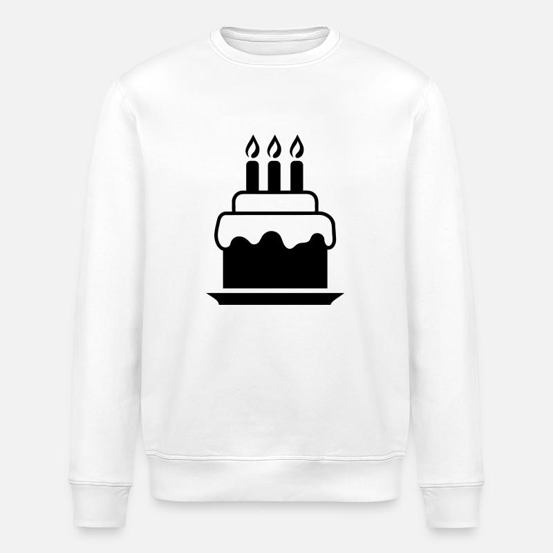 Cake - Stanley/Stella ROLLER Unisex Organic Sweatshirt - white