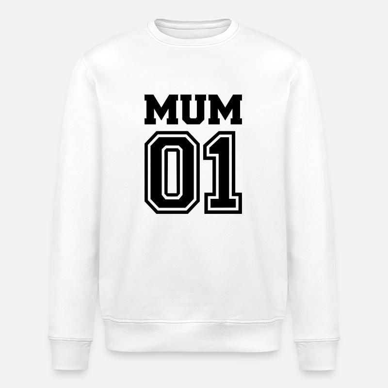 Mum 01 - Stanley/Stella ROLLER Unisex Organic Sweatshirt - white