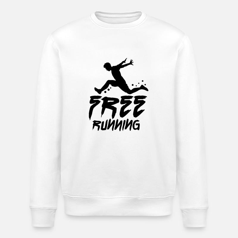 free running - Sweat bio ROLLER Stanley/Stella Unisexe - blanc