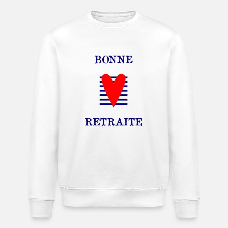 RETRAITE. BONNE RETRAITE. JOYEUSE RETRAITE. - Sweat bio ROLLER Stanley/Stella Unisexe - blanc