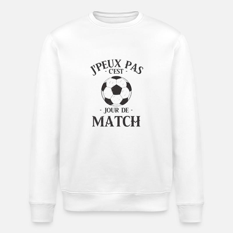 Jour de match de foot - Sweat bio ROLLER Stanley/Stella Unisexe - blanc
