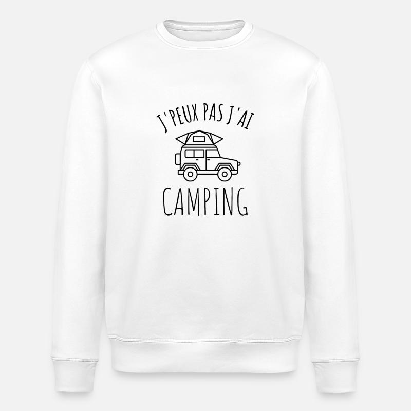 Camping - Sweat bio ROLLER Stanley/Stella Unisexe - blanc