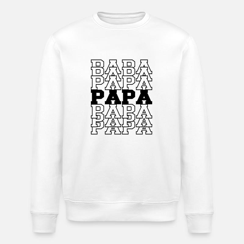 Papa - Stanley/Stella Unisex Bio-Sweatshirt ROLLER - Weiß