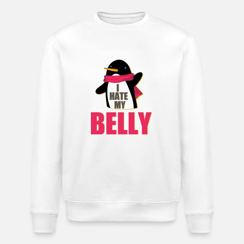 Graisse - Surcharge pondérale - Sweat bio ROLLER Stanley/Stella Unisexe - blanc